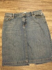 Women's CALVIN KLEIN JEANS Blue Pencil Skirt Size 30 Bin 18