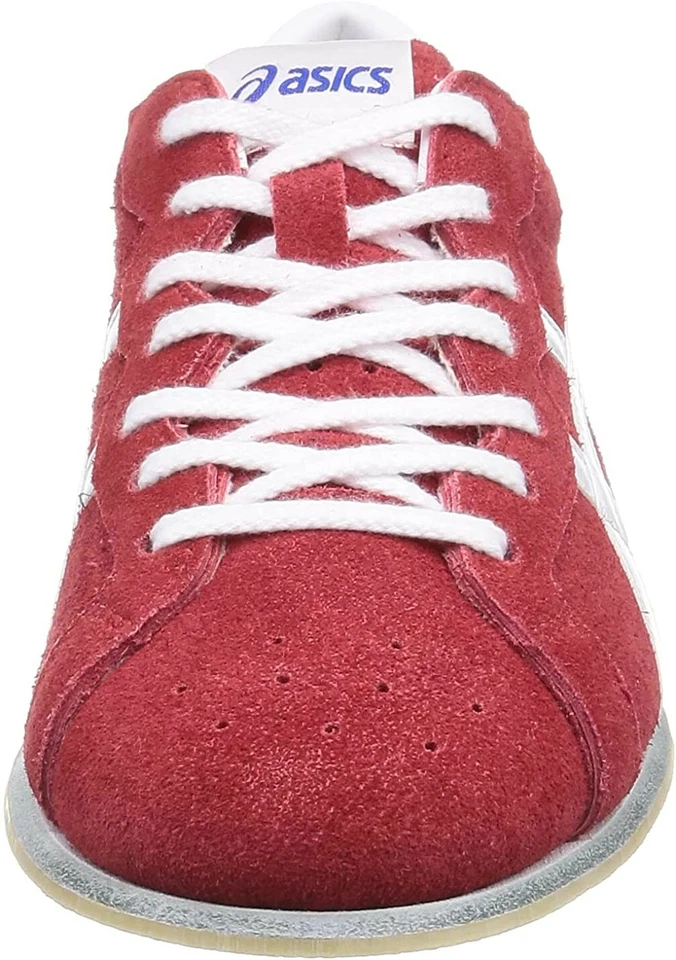 Zapatos de Levantamiento de Pesas ASICS TOW727 Cuero Rojo/Azul EE. UU. Talla 2E Nuevos Japón Envío Gratis Foto 4 de 4