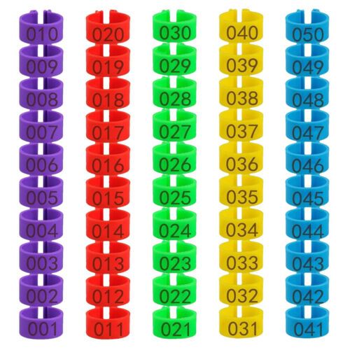 50/100pcs Chicken Leg Rings Clip-On Band Tags Numbered Leg Rings for Poultry - Picture 8 of 14