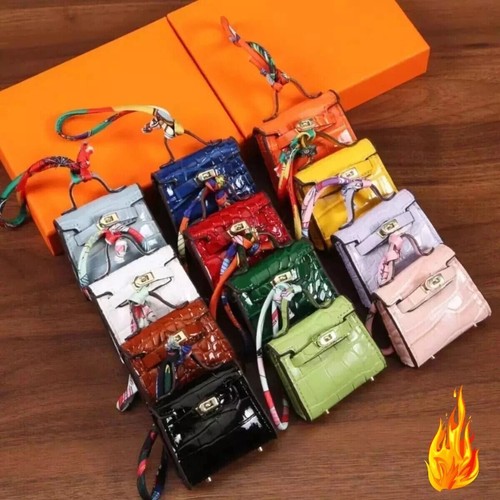 Mini borsa portachiavi portamonete borsa auto ciondolo chiave fibbia custodia cuffie guscio - Foto 3 di 32