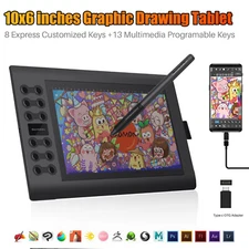 GAOMON M106K PRO Graphic Tablet Drawing Battery-Free 8192 Pen
