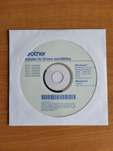 Genuine Brother Installer for Drivers and Utilities CD for Windows and Mac - 第 1/1 張圖片