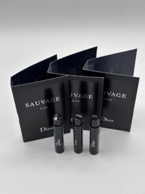 Dior Sauvage Elixir 0.03 Fl. Oz. Samples 3 pcs.