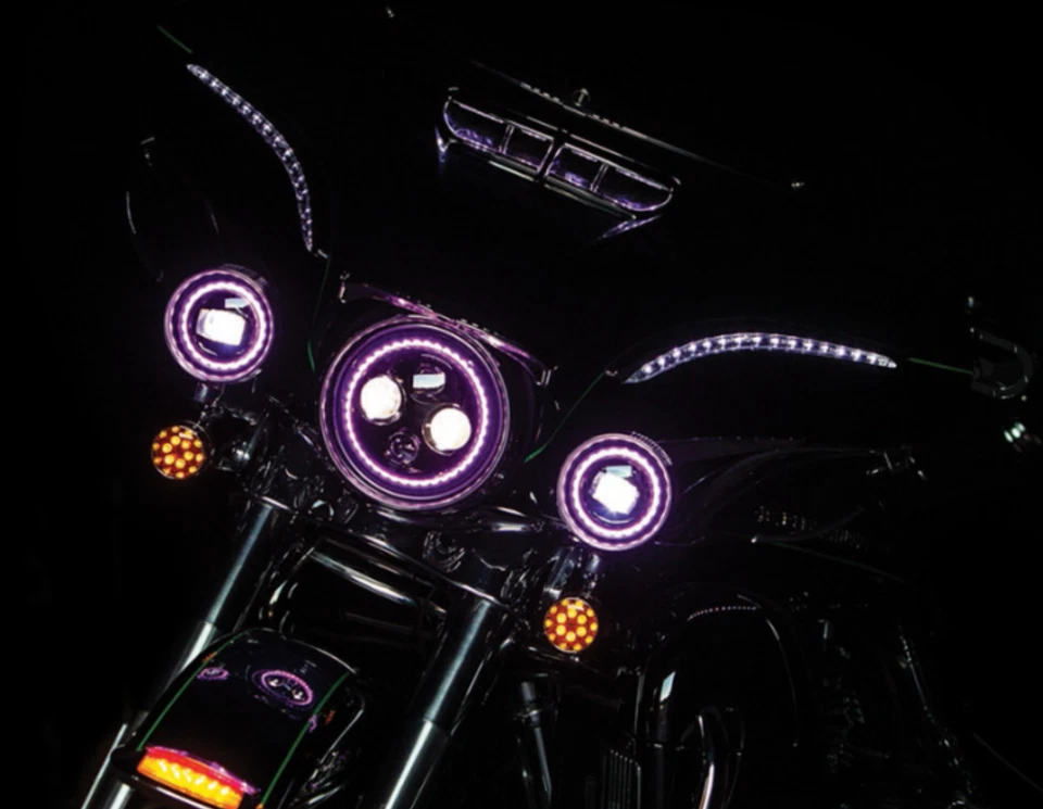 Kuryakyn - 2478 - Prisma orbital + 7 pulgadas L.E.D. Faro Foto 3 de 4