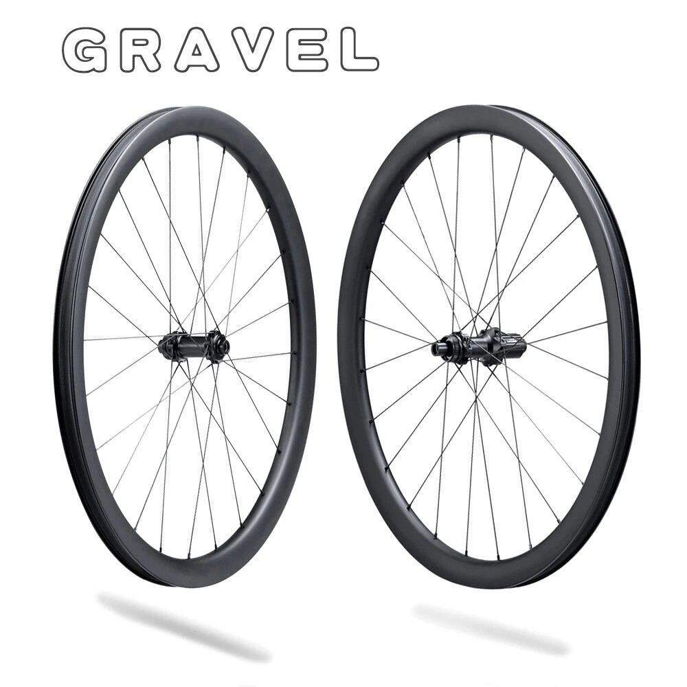 700c Gravel Carbon Wheels 30*39mm  Road Bike Wheelset Center Lock Ratchet Hub
