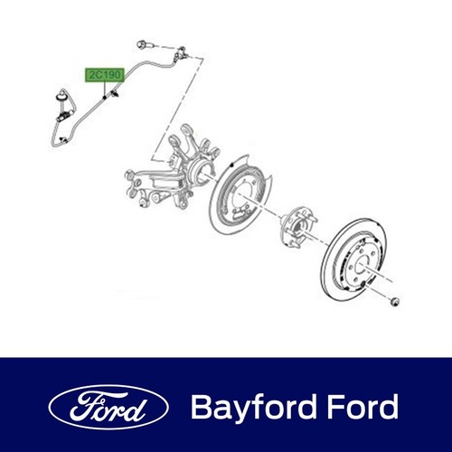 GENUINE FORD FALCON FG MK2 FGX REAR BRAKE SENSOR FROM 14/10/2014 ON WARDS  - Picture 2 of 2