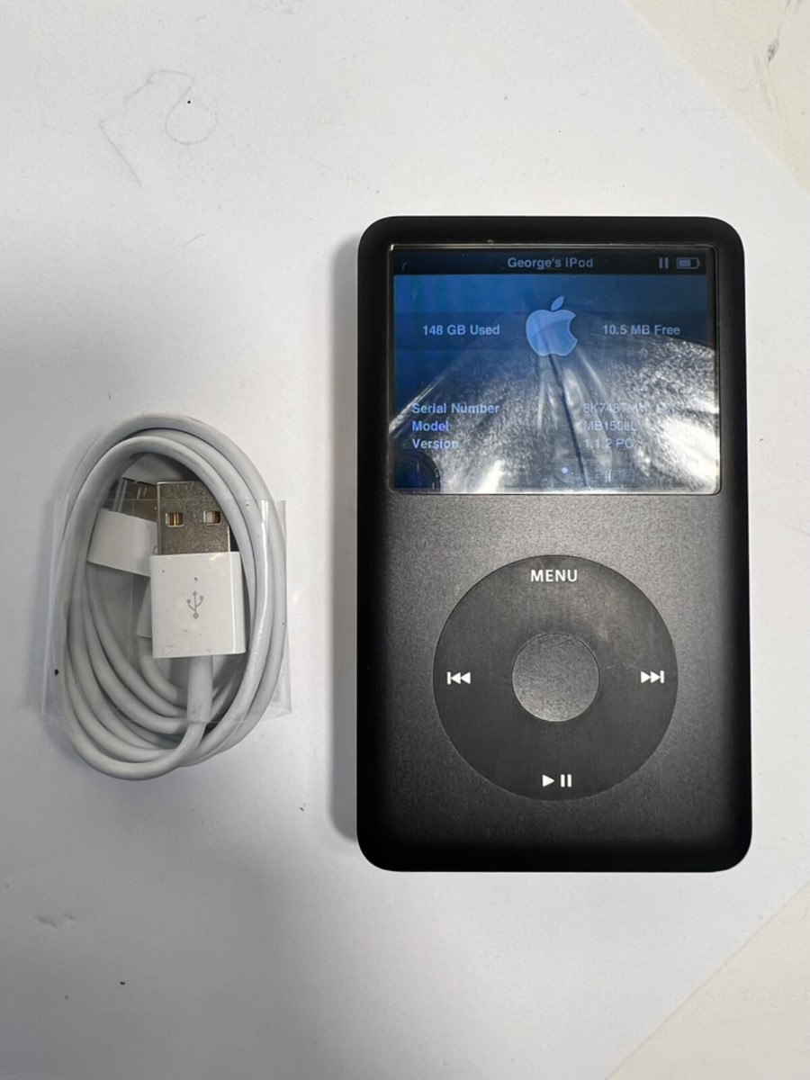 Apple iPod Classic 6th Generation 2007 Black 160 GB MB150LL Apple iPod Classic 6th Generation 2007 Black 160 GB MB150LL