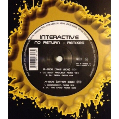 Interactive - No Return (Remixes) (12'') (Good Plus (G+)) - 3069380065