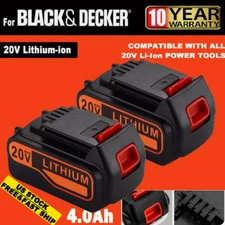 2x 20V 4.0Ah For Black and Decker 20 Volt Lithium Battery LBXR20 LST220 LBX20 US