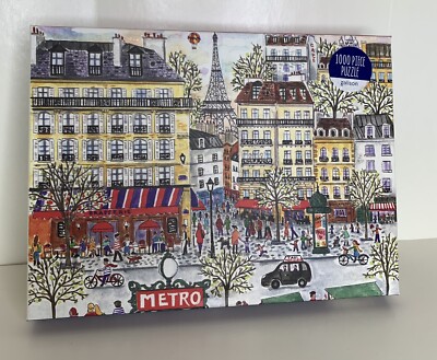 Galison Paris by Michael Storrings 1000 piece Jigsaw Puzzle Sealed Bag Complete