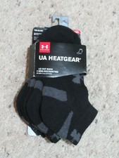 Under Armour Youth Boys Low Cut Socks Black 3 Pairs