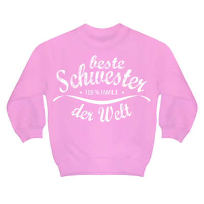 Kinder Pullover Beste Schwester Größe 98 - 164 Mädchen Junge Geschwister Sprüche