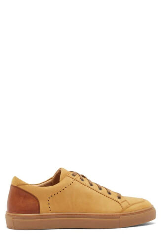 Warfield & Grand $165 Campus Leather Low-Top Grip Sole Sneaker Size 10.5 NIB - Picture 2 of 4