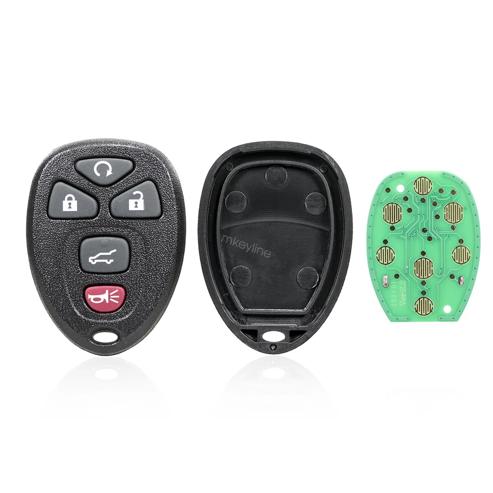 10x Llavero remoto sin llave 5 botones para Cadillac Escalade 2007-2013 OUC60270 Foto 2 de 4