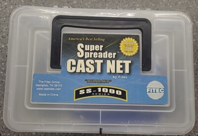 FITEC SS1000 Super Spreader Cast Net 10860 Clear Mono 6' Radius
