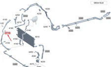 NEW MERCEDES-BENZ GLE W167 COOLANT LINE FASTENER A0049952377 ORIGINAL
