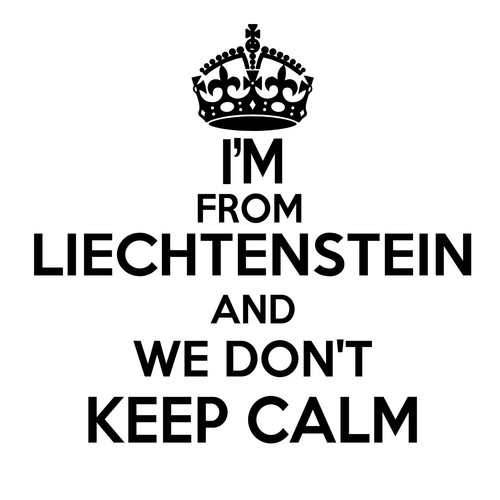 Liechtenstein Wandtattoo... 20 cm groß We Don't Keep Calm Vinyl Wandbild - Bild 1 von 2