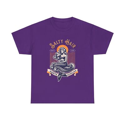 Salty Hair North Carolina Outer Banks Beach Unisex Heavy Cotton Tee