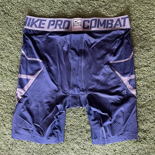 NEW Nike Pro Combat Football Compression Shorts Navy Blue 2XL 3XL 4XL 709030 - Picture 15 of 16