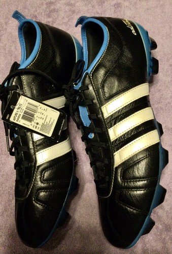 ADIDAS ADIPURE IV TRX FG G40532 SZ12.5US K LEATHER SOLD OUT EVERYWHERE BLUE/BLK - Picture 2 of 5