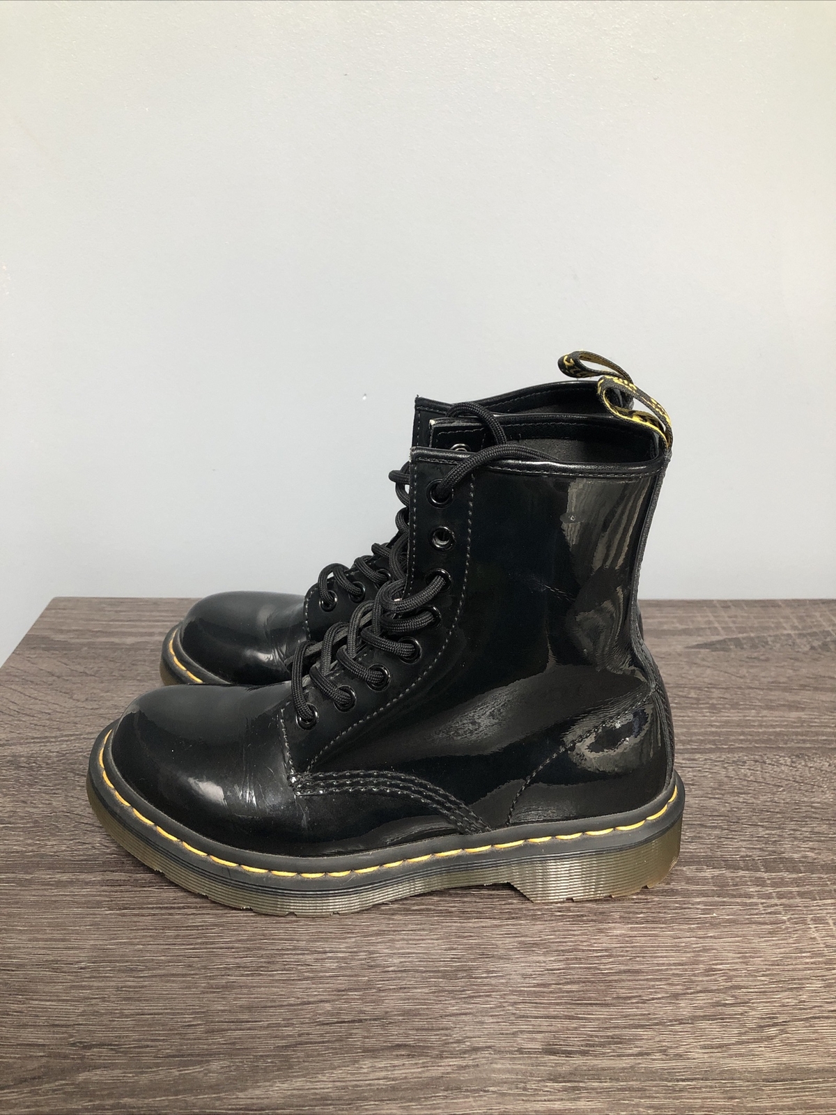 Dr. Martens Doc Martens 1460W Black Boots Women’s Size 5 Glossy High thumbnail 3