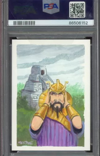 1/1 PSA AUTO 10 Beta Ancestral Recall MTG Artist Proof w/Painted Art by Poole