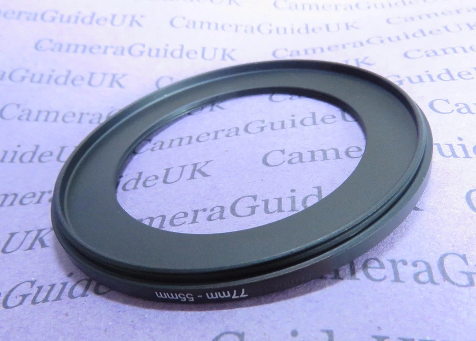 77mm to 55mm 77mm-55mm Stepping Step Down Filter Ring Adapter 77mm-55mm - Image 2 of 2
