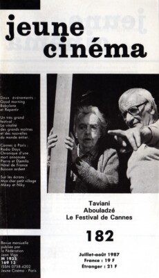 JUNGES KINO Nr. 182 - Lilian Gish - Lindsay Anderson - Cannes 87 - Taviani - 1987
