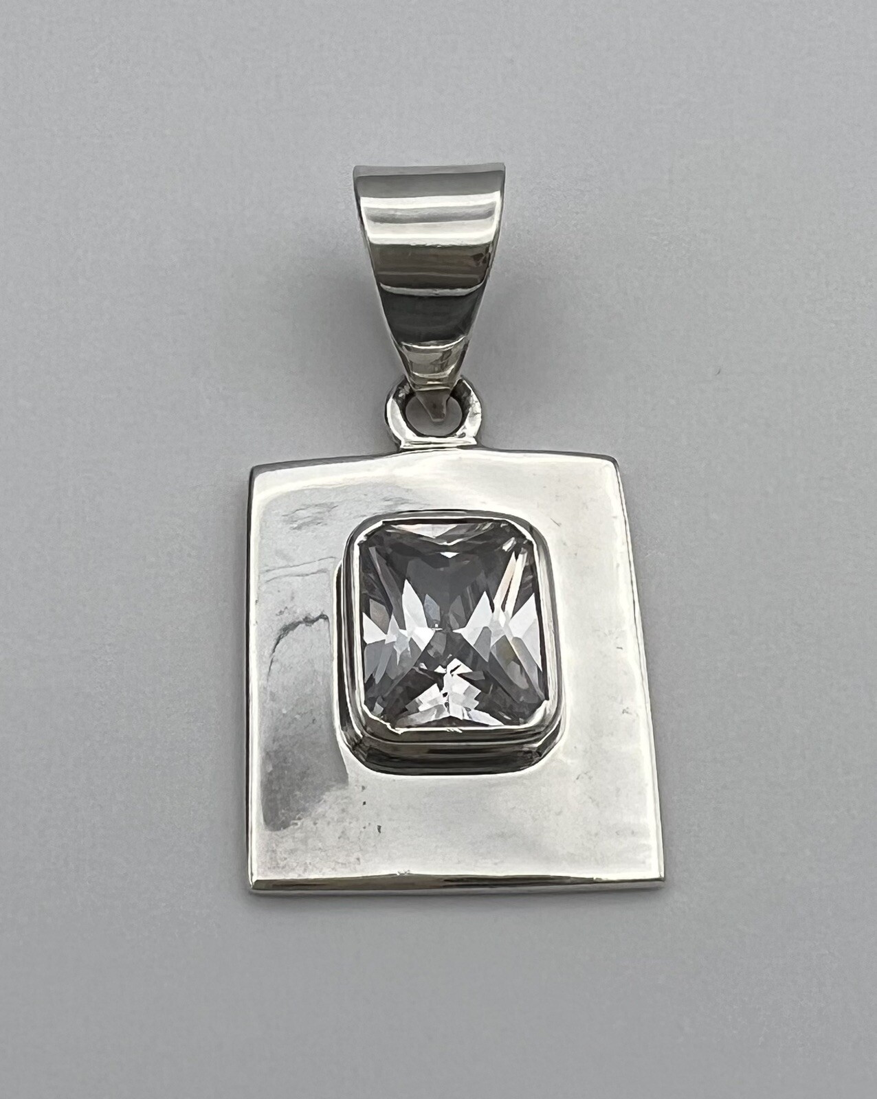 Silpada Sterling Silver Rectangular Cz Pendant - image 7