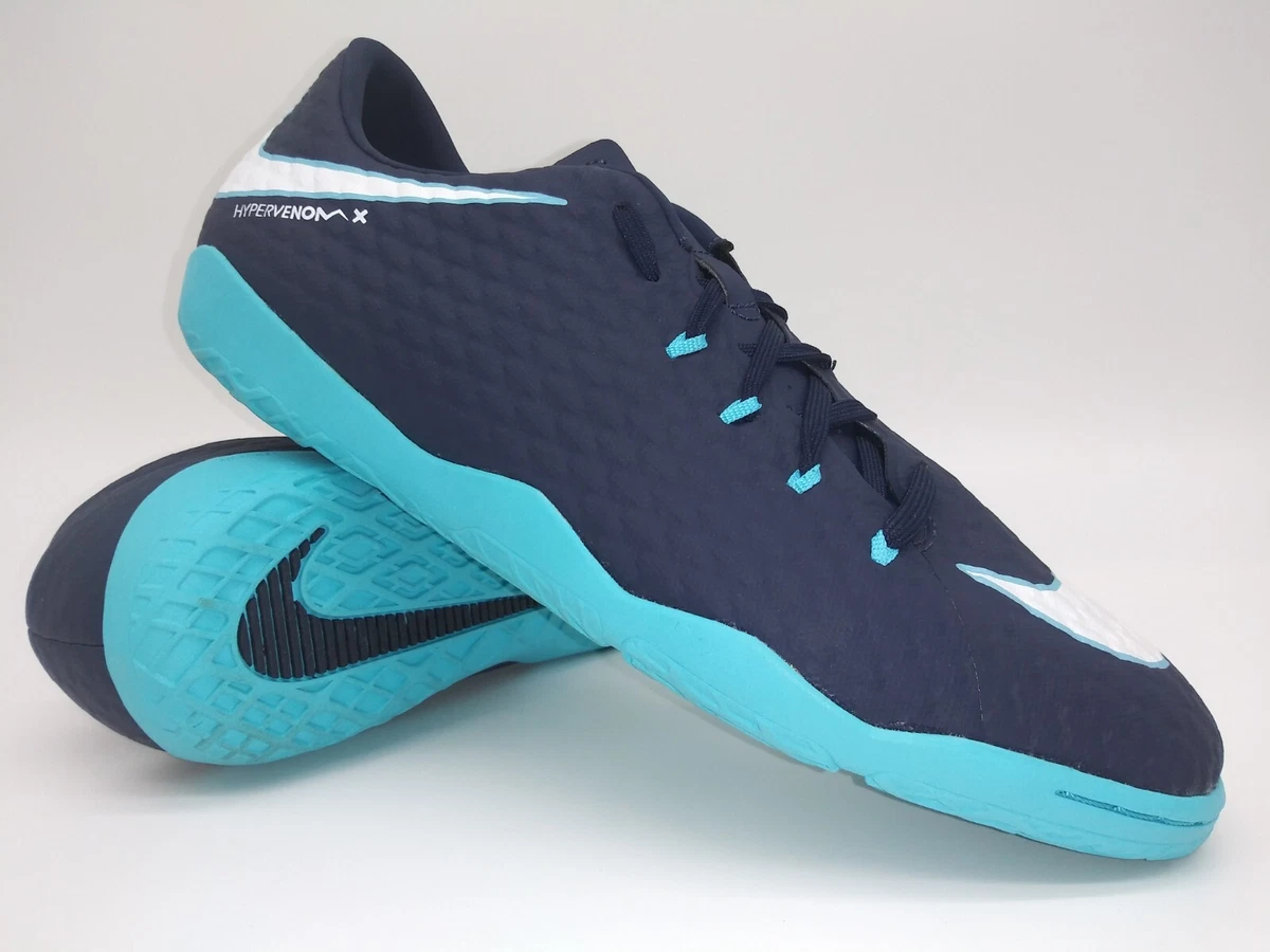 Nike Mens Rare Hypervenomx Phelon III IC 852563 414 Navy Blue Soccer Shoes