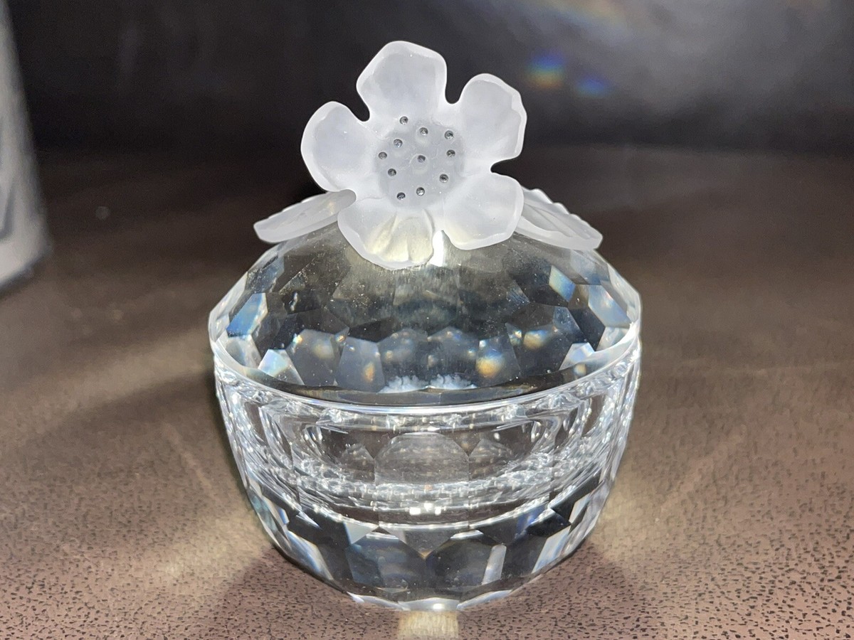 SWAROVSKI SILVER CRYSTAL Anemone Flower Trinket Box - 7464 NR 50