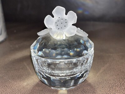 SWAROVSKI SILVER CRYSTAL Anemone Flower Trinket Box - 7464 NR 50