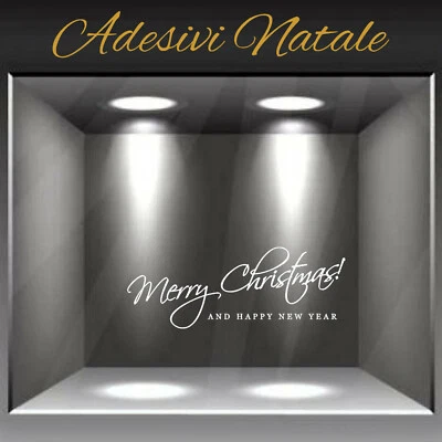 AVERY vetrofanie wall sticker adesivo natale christmas vetrine negozio new year decori