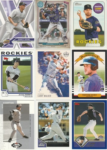 ⚾ HUGE 800 Different ROCKIES card lot 1993 - 2023 Helton Blackmon Walker Bryant - Picture 17 of 20