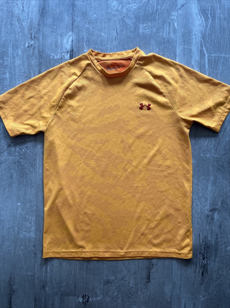 ウォーキング・ランニングウェア Under Armour Men's HeatGear Fitted Camo UNDER ARMOUR HeatGear Fitted Shirt Red Camo Mens S Short