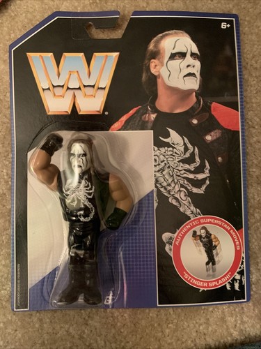WWE Retro Sting Crow WCW Black & White Mattel ...