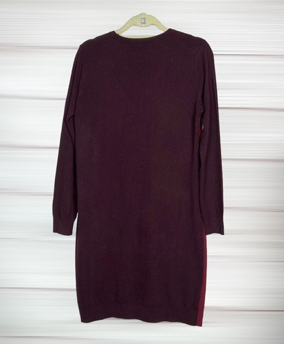Club Monaco Trycia Sweater Dress Wool Alpaca Red Mini V-neck Size L New NWT - Picture 10 of 13