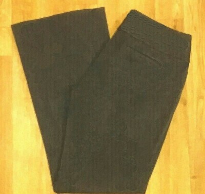 EXPRESS Sz 8 Regular Editor Women's Charcoal Gray Slacks Trousers Pants!