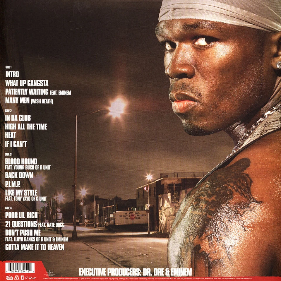 50 Cent - Get Rich Or Die Tryin' (Vinyl 2LP - 2003 - CZ - Reissue) - Bild 2 von 2