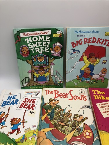 Lot 8 Berenstain Bears I can Read Beginner Books Bear Scouts Bike Lesson + - Picture 8 of 11