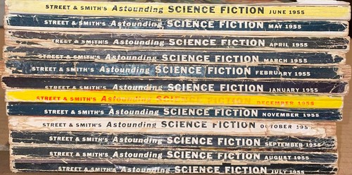 ASTOUNDING SCIENCE FICTION 1955 full yearset all 12 issues - Picture 2 of 2