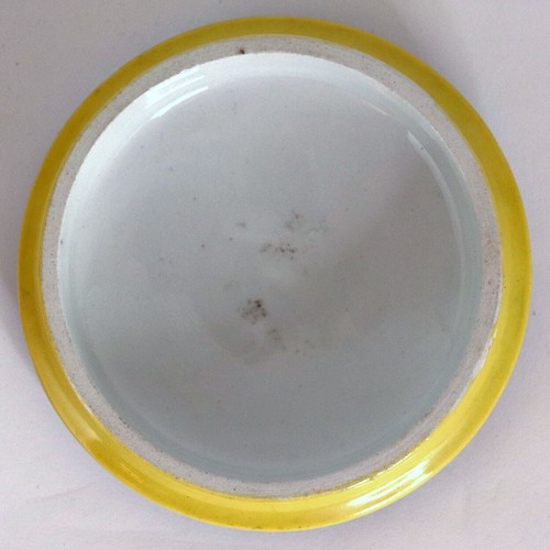Antico coperchio pentola fiume Ning Po ceramica prattware inglese c. 1860 - Foto 4 di 8