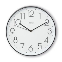 Hama Wanduhr Uhr Lautlos GeräUschlos Ohne TickgeräUsche 30 Cm GroßE Ziffern S/W