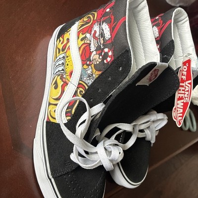 Vans Off The Wall SK8-HI Santa Flame, New Men s 8, Women s 9.5, Tags, No Box