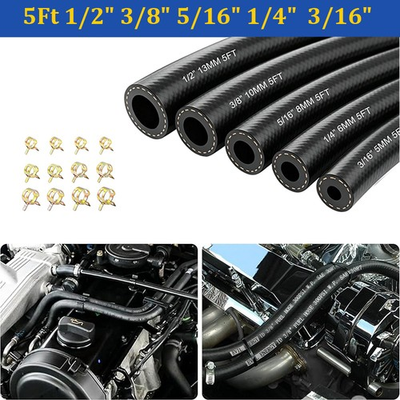 #ad 5Ft Car Fuel Line Hose NBR Rubber Push Lock Hose High Pressure 300PSI For Toyota $35.99