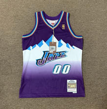 Men's Utah Jazz Greg Ostertag Mitchell & Ness Purple 1996/97 Road Swingman M