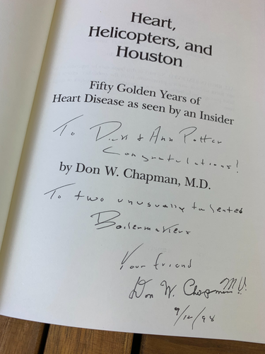 2 SIGNED Dr. Don W Chapman Books HEARTS HELICOPERS & HOUSTON & SECOND OPINION - Imagen 4 de 9