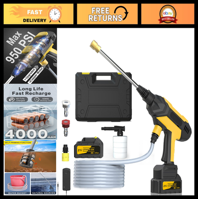 #ad High Pressure Cordless Power Washer Jet Nozzle for Garden Hose Car amp; Patio Cle $159.99
