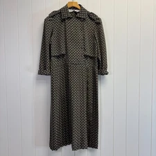 Vintage Liz Roberts Womens Career 90s Pleated Secretary Dress Size MP Librarian