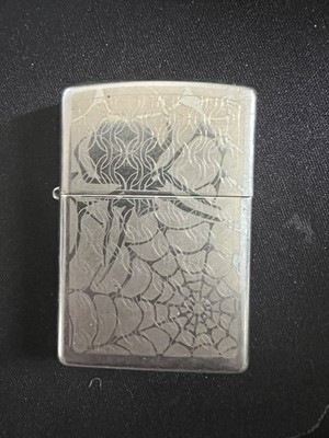 28285 Zippo Spider Web Raindrops